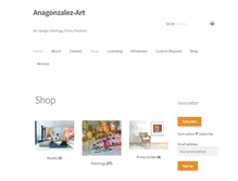 Tablet Screenshot of anagonzalez-art.com